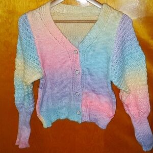 Nwot 🌈 Pastel rainbow sweater